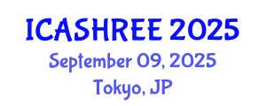 International Conference on Agriculture Science, Horticulture Research and Environment Engineering (ICASHREE) September 09, 2025 - Tokyo, Japan