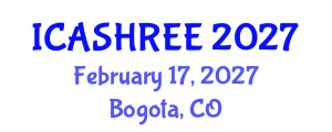 International Conference on Agriculture Science, Horticulture Research and Environment Engineering (ICASHREE) February 17, 2027 - Bogota, Colombia International Conference on Agriculture Science, Horticulture Research and Environment Engineering (ICASHREE) February 17, 2027 - Bogota, Colombia
