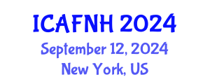 International Conference on Agrilife, Food, Nutrition and Health (ICAFNH) September 12, 2024 - New York, United States