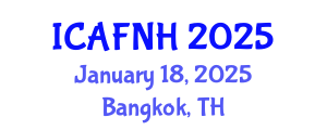 International Conference on Agrilife, Food, Nutrition and Health (ICAFNH) January 18, 2025 - Bangkok, Thailand