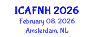 International Conference on Agrilife, Food, Nutrition and Health (ICAFNH) February 08, 2026 - Amsterdam, Netherlands