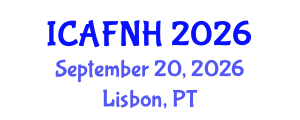 International Conference on Agrilife, Food, Nutrition and Health (ICAFNH) September 20, 2026 - Lisbon, Portugal