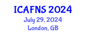 International Conference on Agrobiotechnology, Food and Nutritional Science (ICAFNS) July 29, 2024 - London, United Kingdom