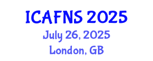 International Conference on Agrobiotechnology, Food and Nutritional Science (ICAFNS) July 26, 2025 - London, United Kingdom