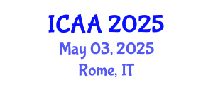 International Conference on Agroforestry and Agriculture (ICAA) May 03, 2025 - Rome, Italy