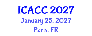 International Conference on Agroforestry and Climate Change (ICACC) January 25, 2027 - Paris, France International Conference on Agroforestry and Climate Change (ICACC) January 25, 2027 - Paris, France