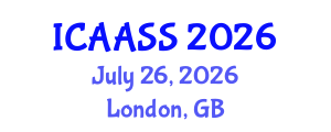 International Conference on Agronomy and Agricultural Soil Science (ICAASS) July 26, 2026 - London, United Kingdom