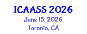 International Conference on Agronomy and Agricultural Soil Science (ICAASS) June 15, 2026 - Toronto, Canada