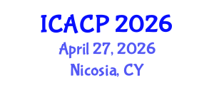 International Conference on Agronomy and Crop Protection (ICACP) April 27, 2026 - Nicosia, Cyprus International Conference on Agronomy and Crop Protection (ICACP) April 27, 2026 - Nicosia, Cyprus