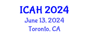 International Conference on Agronomy and Horticulture (ICAH) June 13, 2024 - Toronto, Canada