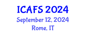 International Conference on Agrotechnology and Food Sciences (ICAFS) September 12, 2024 - Rome, Italy