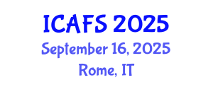 International Conference on Agrotechnology and Food Sciences (ICAFS) September 16, 2025 - Rome, Italy