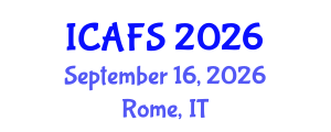 International Conference on Agrotechnology and Food Sciences (ICAFS) September 16, 2026 - Rome, Italy