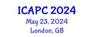 International Conference on Air Pollution and Control (ICAPC) May 23, 2024 - London, United Kingdom