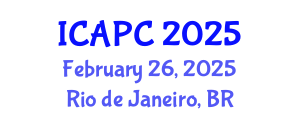 International Conference on Air Pollution and Control (ICAPC) February 26, 2025 - Rio de Janeiro, Brazil