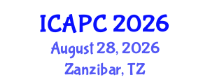 International Conference on Air Pollution and Control (ICAPC) August 28, 2026 - Zanzibar, Tanzania International Conference on Air Pollution and Control (ICAPC) August 28, 2026 - Zanzibar, Tanzania