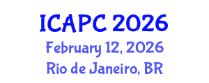 International Conference on Air Pollution and Control (ICAPC) February 12, 2026 - Rio de Janeiro, Brazil International Conference on Air Pollution and Control (ICAPC) February 12, 2026 - Rio de Janeiro, Brazil