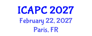 International Conference on Air Pollution and Control (ICAPC) February 22, 2027 - Paris, France
