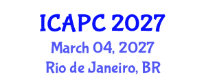 International Conference on Air Pollution and Control (ICAPC) March 04, 2027 - Rio de Janeiro, Brazil International Conference on Air Pollution and Control (ICAPC) March 04, 2027 - Rio de Janeiro, Brazil