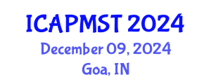 International Conference on Air Pollution Management System and Technology (ICAPMST) December 09, 2024 - Goa, India