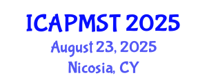 International Conference on Air Pollution Management System and Technology (ICAPMST) August 23, 2025 - Nicosia, Cyprus