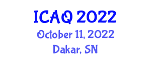 International Conference on Air Quality in Africa (ICAQ) October 11, 2022 - Dakar, Senegal International Conference on Air Quality in Africa (ICAQ) October 11, 2022 - Dakar, Senegal