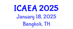International Conference on Airport Engineering and Architecture (ICAEA) January 18, 2025 - Bangkok, Thailand