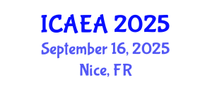 International Conference on Airport Engineering and Architecture (ICAEA) September 16, 2025 - Nice, France