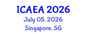 International Conference on Airport Engineering and Architecture (ICAEA) July 05, 2026 - Singapore, Singapore