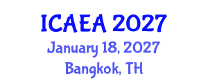 International Conference on Airport Engineering and Architecture (ICAEA) January 18, 2027 - Bangkok, Thailand International Conference on Airport Engineering and Architecture (ICAEA) January 18, 2027 - Bangkok, Thailand