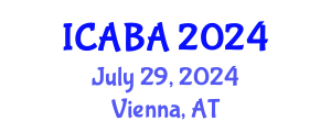 International Conference on Algal Biotechnology and Applications (ICABA) July 29, 2024 - Vienna, Austria