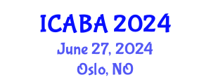 International Conference on Algal Biotechnology and Applications (ICABA) June 27, 2024 - Oslo, Norway