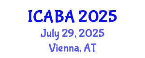 International Conference on Algal Biotechnology and Applications (ICABA) July 29, 2025 - Vienna, Austria