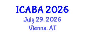 International Conference on Algal Biotechnology and Applications (ICABA) July 29, 2026 - Vienna, Austria