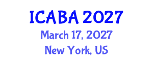 International Conference on Algal Biotechnology and Applications (ICABA) March 17, 2027 - New York, United States International Conference on Algal Biotechnology and Applications (ICABA) March 17, 2027 - New York, United States