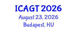 International Conference on Algorithmic Game Theory (ICAGT) August 23, 2026 - Budapest, Hungary