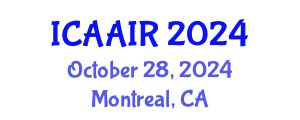 International Conference on Allergy, Asthma, Immunology and Rheumatology (ICAAIR) October 28, 2024 - Montreal, Canada