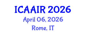 International Conference on Allergy, Asthma, Immunology and Rheumatology (ICAAIR) April 06, 2026 - Rome, Italy International Conference on Allergy, Asthma, Immunology and Rheumatology (ICAAIR) April 06, 2026 - Rome, Italy