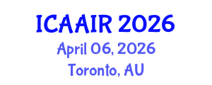 International Conference on Allergy, Asthma, Immunology and Rheumatology (ICAAIR) April 06, 2026 - Toronto, Australia International Conference on Allergy, Asthma, Immunology and Rheumatology (ICAAIR) April 06, 2026 - Toronto, Australia