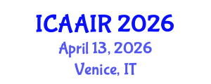 International Conference on Allergy, Asthma, Immunology and Rheumatology (ICAAIR) April 13, 2026 - Venice, Italy International Conference on Allergy, Asthma, Immunology and Rheumatology (ICAAIR) April 13, 2026 - Venice, Italy