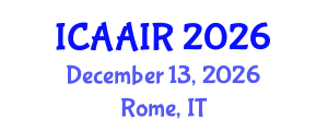 International Conference on Allergy, Asthma, Immunology and Rheumatology (ICAAIR) December 13, 2026 - Rome, Italy International Conference on Allergy, Asthma, Immunology and Rheumatology (ICAAIR) December 13, 2026 - Rome, Italy