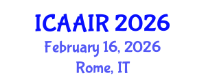 International Conference on Allergy, Asthma, Immunology and Rheumatology (ICAAIR) February 16, 2026 - Rome, Italy International Conference on Allergy, Asthma, Immunology and Rheumatology (ICAAIR) February 16, 2026 - Rome, Italy
