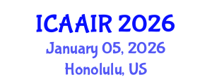 International Conference on Allergy, Asthma, Immunology and Rheumatology (ICAAIR) January 05, 2026 - Honolulu, United States International Conference on Allergy, Asthma, Immunology and Rheumatology (ICAAIR) January 05, 2026 - Honolulu, United States