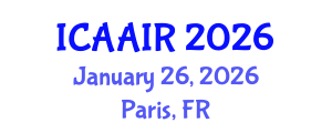 International Conference on Allergy, Asthma, Immunology and Rheumatology (ICAAIR) January 26, 2026 - Paris, France International Conference on Allergy, Asthma, Immunology and Rheumatology (ICAAIR) January 26, 2026 - Paris, France