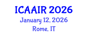 International Conference on Allergy, Asthma, Immunology and Rheumatology (ICAAIR) January 12, 2026 - Rome, Italy International Conference on Allergy, Asthma, Immunology and Rheumatology (ICAAIR) January 12, 2026 - Rome, Italy