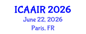 International Conference on Allergy, Asthma, Immunology and Rheumatology (ICAAIR) June 22, 2026 - Paris, France International Conference on Allergy, Asthma, Immunology and Rheumatology (ICAAIR) June 22, 2026 - Paris, France