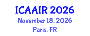 International Conference on Allergy, Asthma, Immunology and Rheumatology (ICAAIR) November 18, 2026 - Paris, France International Conference on Allergy, Asthma, Immunology and Rheumatology (ICAAIR) November 18, 2026 - Paris, France