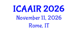 International Conference on Allergy, Asthma, Immunology and Rheumatology (ICAAIR) November 11, 2026 - Rome, Italy International Conference on Allergy, Asthma, Immunology and Rheumatology (ICAAIR) November 11, 2026 - Rome, Italy