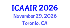 International Conference on Allergy, Asthma, Immunology and Rheumatology (ICAAIR) November 29, 2026 - Toronto, Canada International Conference on Allergy, Asthma, Immunology and Rheumatology (ICAAIR) November 29, 2026 - Toronto, Canada