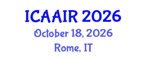 International Conference on Allergy, Asthma, Immunology and Rheumatology (ICAAIR) October 18, 2026 - Rome, Italy International Conference on Allergy, Asthma, Immunology and Rheumatology (ICAAIR) October 18, 2026 - Rome, Italy